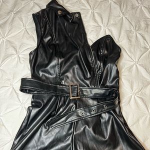 Fake Leather romper